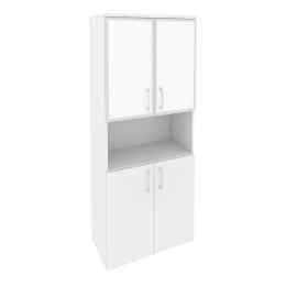 Шкаф O.ST-1.4R white/black